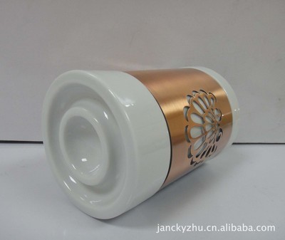 【外贸原单全瓷金属贴花图案烛杯 HG3001】价格,厂家,图片,陶瓷工艺品,东莞市厚街鑫宝陶瓷厂-